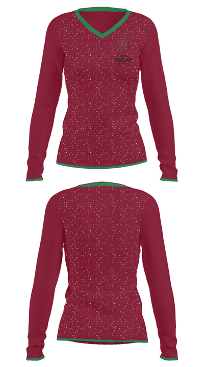 Carolina Christian School (High School) Basketball 22798824 Women's Long Sleeve V-neck Shirt - 34