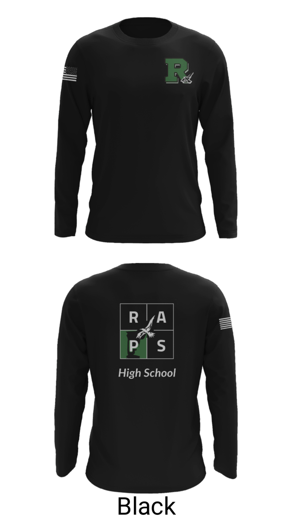 Long Sleeve Performance Shirt, Rapoport Academy Public School-Meyer High School Basketball, Women's Basketball, Teamtime, Team time, sublimation, custom sports apparel, team uniforms, spirit wear, spiritwear, sports uniforms, custom shirts, team store, custom team store, fundraiser sports, apparel fundraiser