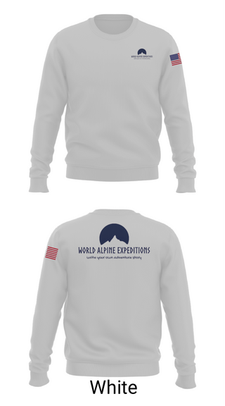 Crew Neck Sweatshirt, World Alpine Expeditions, , Teamtime, Team time, sublimation, custom sports apparel, team uniforms, spirit wear, spiritwear, sports uniforms, custom shirts, team store, custom team store, fundraiser sports, apparel fundraiser