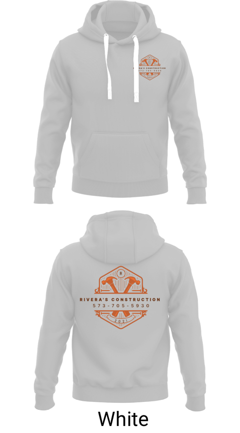 Hoodie, Rivera's Construction, , Teamtime, Team time, sublimation, custom sports apparel, team uniforms, spirit wear, spiritwear, sports uniforms, custom shirts, team store, custom team store, fundraiser sports, apparel fundraiser