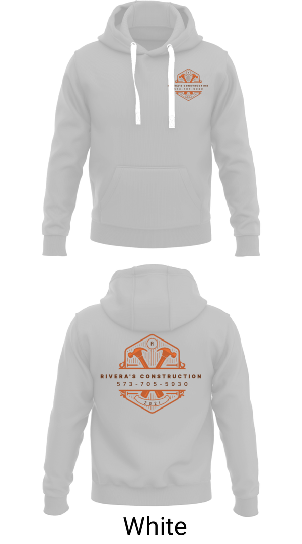 Hoodie, Rivera's Construction, , Teamtime, Team time, sublimation, custom sports apparel, team uniforms, spirit wear, spiritwear, sports uniforms, custom shirts, team store, custom team store, fundraiser sports, apparel fundraiser