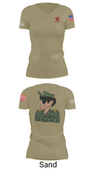 Women's Short Sleeve Vneck Shirt, , Army, Teamtime, Team time, sublimation, custom sports apparel, team uniforms, spirit wear, spiritwear, sports uniforms, custom shirts, team store, custom team store, fundraiser sports, apparel fundraiser
