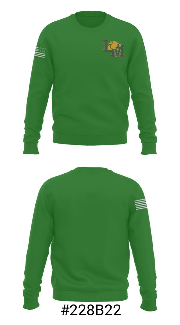 Crew Neck Sweatshirt, Little Miami Panthers, Men's Lacrosse, Teamtime, Team time, sublimation, custom sports apparel, team uniforms, spirit wear, spiritwear, sports uniforms, custom shirts, team store, custom team store, fundraiser sports, apparel fundraiser