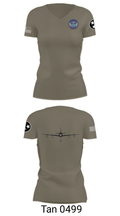 134 Operations Support Squadron 6553246 Women's Short Sleeve V-neck Shirt - 36