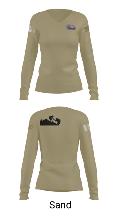 QRFup.org 47459873 Women's Long Sleeve V-neck Shirt - 47