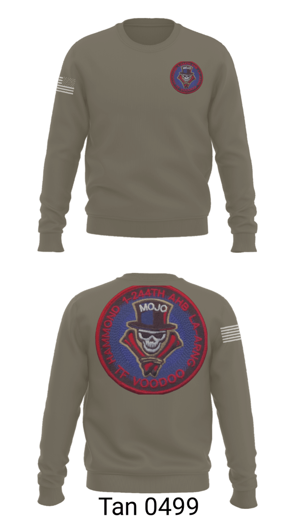 Crew Neck Sweatshirt, 1-244th AASF, National Guard, Teamtime, Team time, sublimation, custom sports apparel, team uniforms, spirit wear, spiritwear, sports uniforms, custom shirts, team store, custom team store, fundraiser sports, apparel fundraiser