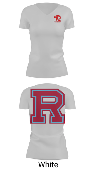 Women's Short Sleeve Vneck Shirt, Ralston High School Wrestling, Wrestling, Teamtime, Team time, sublimation, custom sports apparel, team uniforms, spirit wear, spiritwear, sports uniforms, custom shirts, team store, custom team store, fundraiser sports, apparel fundraiser