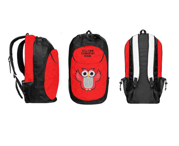 Gear Bag, Hill Farm Elementary School, Spirit Store, Teamtime, Team time, sublimation, custom sports apparel, team uniforms, spirit wear, spiritwear, sports uniforms, custom shirts, team store, custom team store, fundraiser sports, apparel fundraiser
