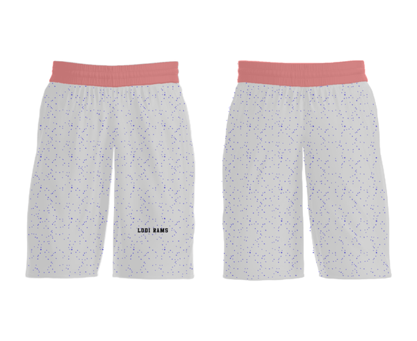 Mens Soccer Shorts, Lodi Rams, Men's Basketball, Teamtime, Team time, sublimation, custom sports apparel, team uniforms, spirit wear, spiritwear, sports uniforms, custom shirts, team store, custom team store, fundraiser sports, apparel fundraiser