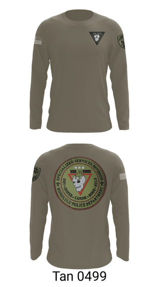 Long Sleeve Performance Shirt, SSD, Police, Teamtime, Team time, sublimation, custom sports apparel, team uniforms, spirit wear, spiritwear, sports uniforms, custom shirts, team store, custom team store, fundraiser sports, apparel fundraiser