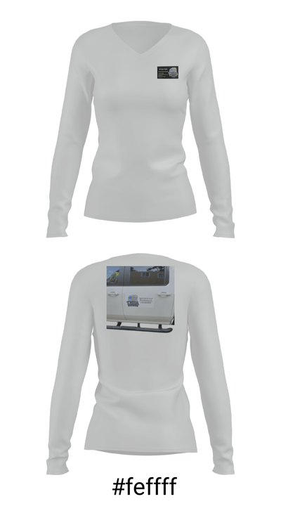 Tapia Tennis courts Resulfacing LLC 90376437 Women's Long Sleeve V-neck Shirt - 20