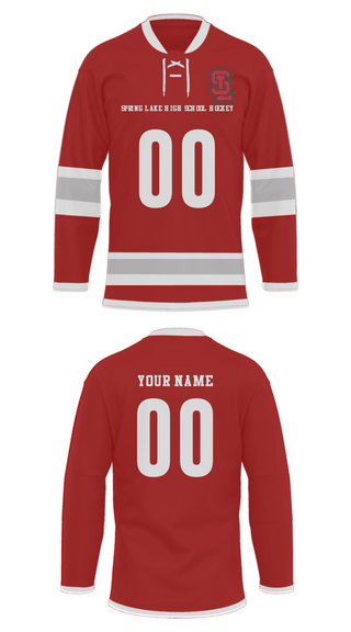 Hockey Jersey, Spring Lake High School Hockey, Ice Hockey, Teamtime, Team time, sublimation, custom sports apparel, team uniforms, spirit wear, spiritwear, sports uniforms, custom shirts, team store, custom team store, fundraiser sports, apparel fundraiser