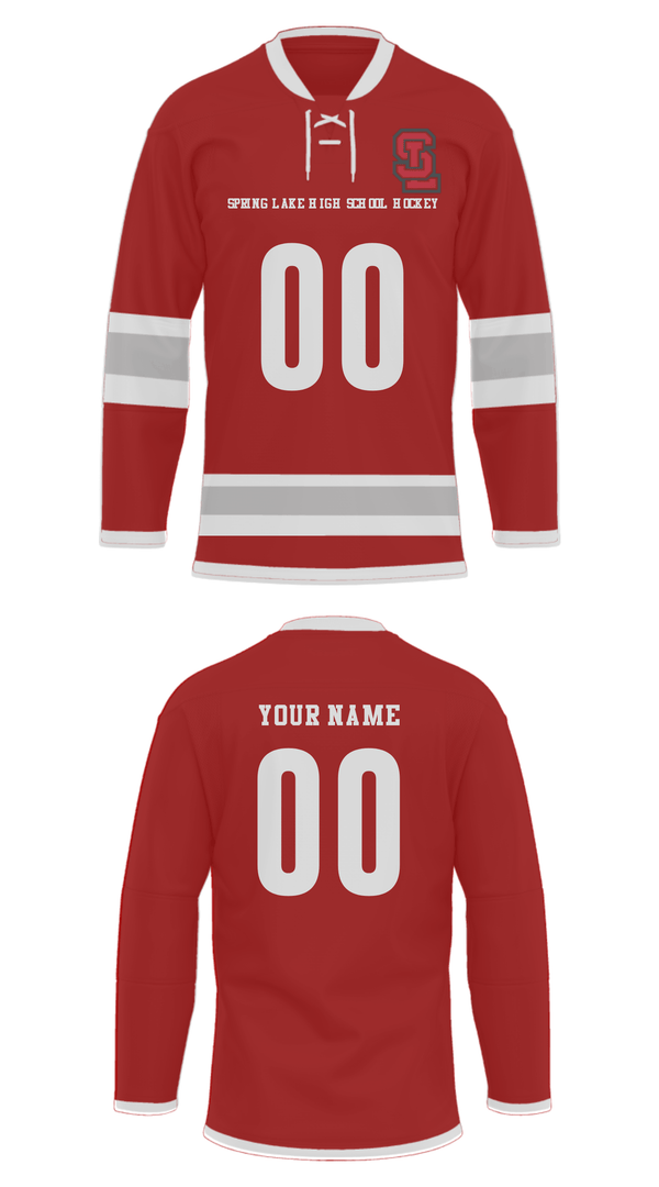 Hockey Jersey, Spring Lake High School Hockey, Ice Hockey, Teamtime, Team time, sublimation, custom sports apparel, team uniforms, spirit wear, spiritwear, sports uniforms, custom shirts, team store, custom team store, fundraiser sports, apparel fundraiser