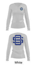 Ocean Springs Middle School Basketball 48303551 Women's Long Sleeve V-neck Shirt - 6