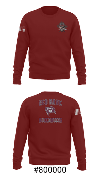 Crew Neck Sweatshirt, Red Bank Regional High School Basketball, Women's Basketball, Teamtime, Team time, sublimation, custom sports apparel, team uniforms, spirit wear, spiritwear, sports uniforms, custom shirts, team store, custom team store, fundraiser sports, apparel fundraiser