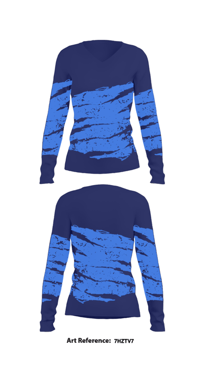 Chester Elementary School 65303922 Women's Long Sleeve V-neck Shirt - 23