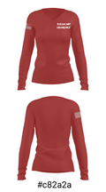 591st MP CO HQ PLT 10492449 Women's Long Sleeve V-neck Shirt - 7