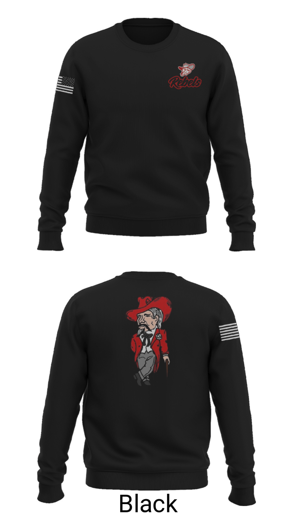 Crew Neck Sweatshirt, Highland Middle School, Spirit Store, Teamtime, Team time, sublimation, custom sports apparel, team uniforms, spirit wear, spiritwear, sports uniforms, custom shirts, team store, custom team store, fundraiser sports, apparel fundraiser