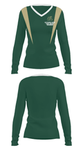 Catawba Ridge High School Swimming 60207729 Women's Long Sleeve V-neck Shirt - 26