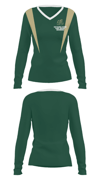 Women's Long Sleeve Vneck Shirt, Catawba Ridge High School Swimming, Swimming, Teamtime, Team time, sublimation, custom sports apparel, team uniforms, spirit wear, spiritwear, sports uniforms, custom shirts, team store, custom team store, fundraiser sports, apparel fundraiser