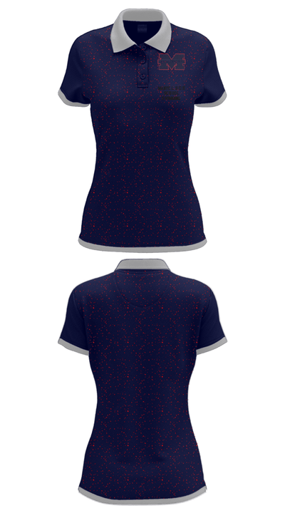 Manvel High School Swimming 12453838 Women's Short Sleeve Performance Polo  - 30
