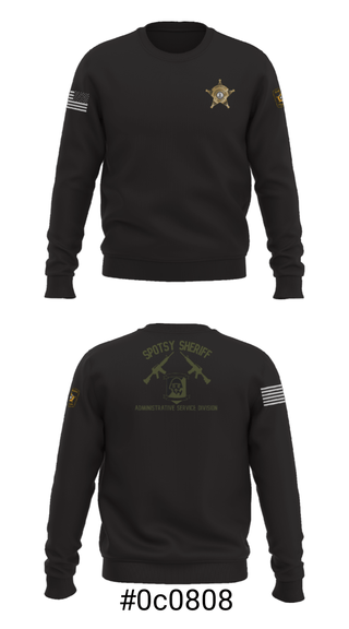 Crew Neck Sweatshirt, , Police, Teamtime, Team time, sublimation, custom sports apparel, team uniforms, spirit wear, spiritwear, sports uniforms, custom shirts, team store, custom team store, fundraiser sports, apparel fundraiser