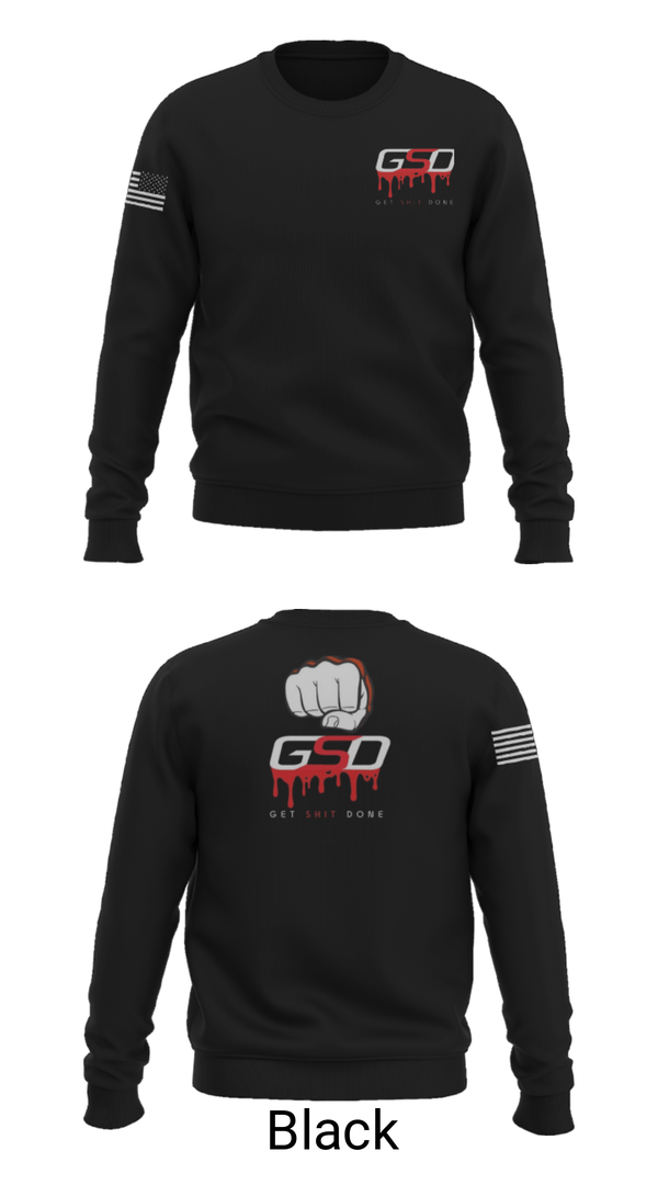 Crew Neck Sweatshirt, GetShitDone, E-Sports, Teamtime, Team time, sublimation, custom sports apparel, team uniforms, spirit wear, spiritwear, sports uniforms, custom shirts, team store, custom team store, fundraiser sports, apparel fundraiser