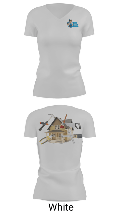 Castillo's painting 13052054 Women's Short Sleeve V-neck Shirt - 7