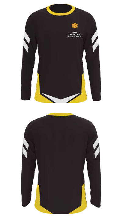 Iron Mountain High School 84990316 Long Sleeve Performance Shirt - 33
