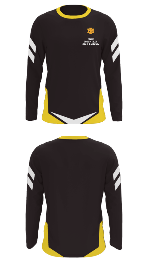 Long Sleeve Performance Shirt, Iron Mountain High School, Spirit Store, Teamtime, Team time, sublimation, custom sports apparel, team uniforms, spirit wear, spiritwear, sports uniforms, custom shirts, team store, custom team store, fundraiser sports, apparel fundraiser
