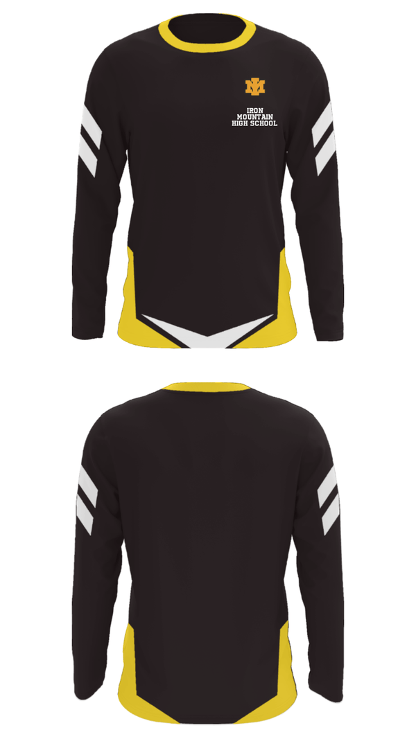 Long Sleeve Performance Shirt, Iron Mountain High School, Spirit Store, Teamtime, Team time, sublimation, custom sports apparel, team uniforms, spirit wear, spiritwear, sports uniforms, custom shirts, team store, custom team store, fundraiser sports, apparel fundraiser