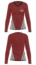 West Valley High School Swimming 52655580 Women's Long Sleeve V-neck Shirt - 24