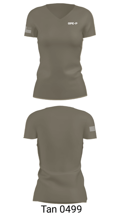 OPE-P 47910640 Women's Short Sleeve V-neck Shirt - 36