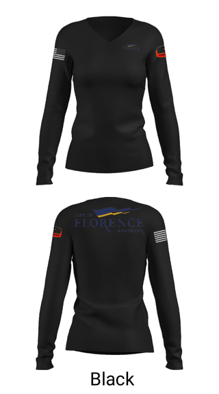 Women's Long Sleeve Vneck Shirt, , Fire Department, Teamtime, Team time, sublimation, custom sports apparel, team uniforms, spirit wear, spiritwear, sports uniforms, custom shirts, team store, custom team store, fundraiser sports, apparel fundraiser