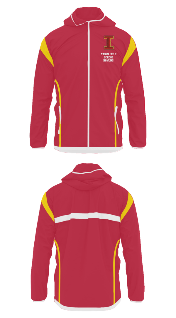 Windbreaker, Ithaca High School Bowling, Bowling, Teamtime, Team time, sublimation, custom sports apparel, team uniforms, spirit wear, spiritwear, sports uniforms, custom shirts, team store, custom team store, fundraiser sports, apparel fundraiser