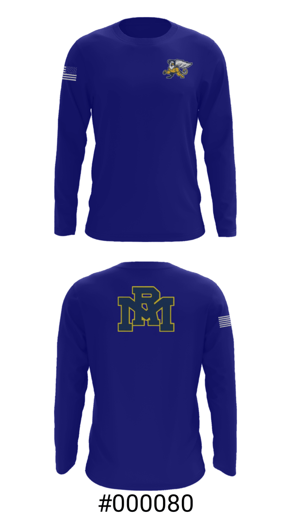 Long Sleeve Performance Shirt, Rocky Mount High School Basketball, Men's Basketball, Teamtime, Team time, sublimation, custom sports apparel, team uniforms, spirit wear, spiritwear, sports uniforms, custom shirts, team store, custom team store, fundraiser sports, apparel fundraiser