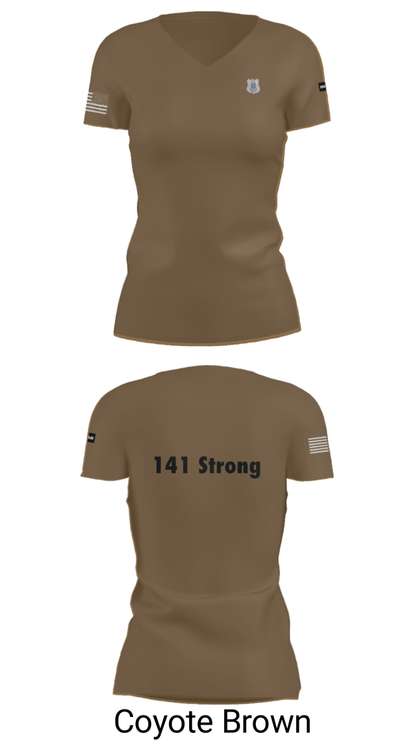 Women's Short Sleeve Vneck Shirt, 141 Strong, Police, Teamtime, Team time, sublimation, custom sports apparel, team uniforms, spirit wear, spiritwear, sports uniforms, custom shirts, team store, custom team store, fundraiser sports, apparel fundraiser