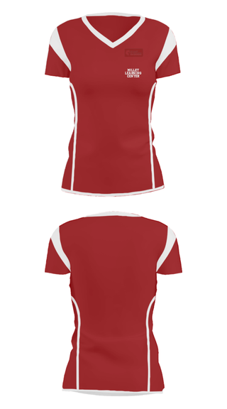 Women's Short Sleeve Vneck Shirt, Millet Learning Center, Spirit Store, Teamtime, Team time, sublimation, custom sports apparel, team uniforms, spirit wear, spiritwear, sports uniforms, custom shirts, team store, custom team store, fundraiser sports, apparel fundraiser
