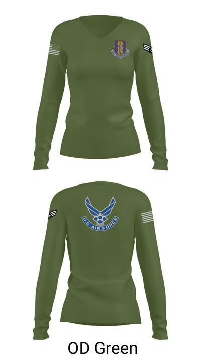 33rd Tactical Fighter Wing 38217245 Women's Long Sleeve V-neck Shirt - 31
