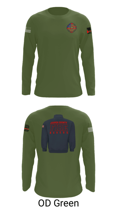 Jasper County Fire Rescue 11474467 Long Sleeve Performance Shirt - 27