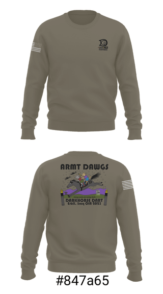 Crew Neck Sweatshirt, , Army, Teamtime, Team time, sublimation, custom sports apparel, team uniforms, spirit wear, spiritwear, sports uniforms, custom shirts, team store, custom team store, fundraiser sports, apparel fundraiser
