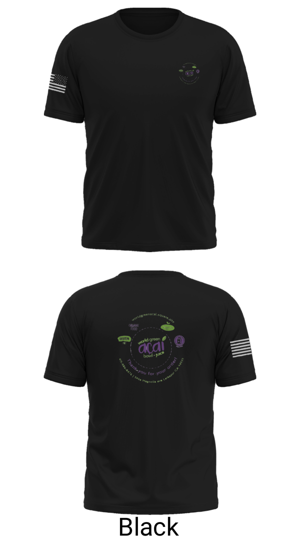 Short Sleeve Performance Shirt, World green açaí bowl, , Teamtime, Team time, sublimation, custom sports apparel, team uniforms, spirit wear, spiritwear, sports uniforms, custom shirts, team store, custom team store, fundraiser sports, apparel fundraiser