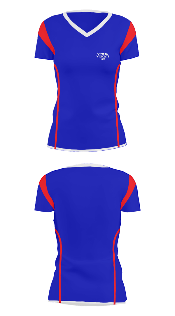 Women's Short Sleeve Vneck Shirt, Wichita WILDCATS 12U, Baseball, Teamtime, Team time, sublimation, custom sports apparel, team uniforms, spirit wear, spiritwear, sports uniforms, custom shirts, team store, custom team store, fundraiser sports, apparel fundraiser