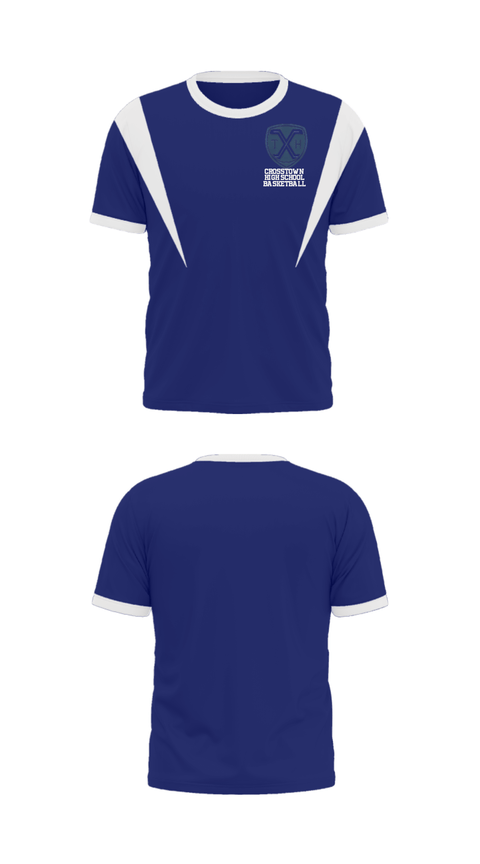 Short Sleeve Performance Shirt, Crosstown High School Basketball, Women's Basketball, Teamtime, Team time, sublimation, custom sports apparel, team uniforms, spirit wear, spiritwear, sports uniforms, custom shirts, team store, custom team store, fundraiser sports, apparel fundraiser