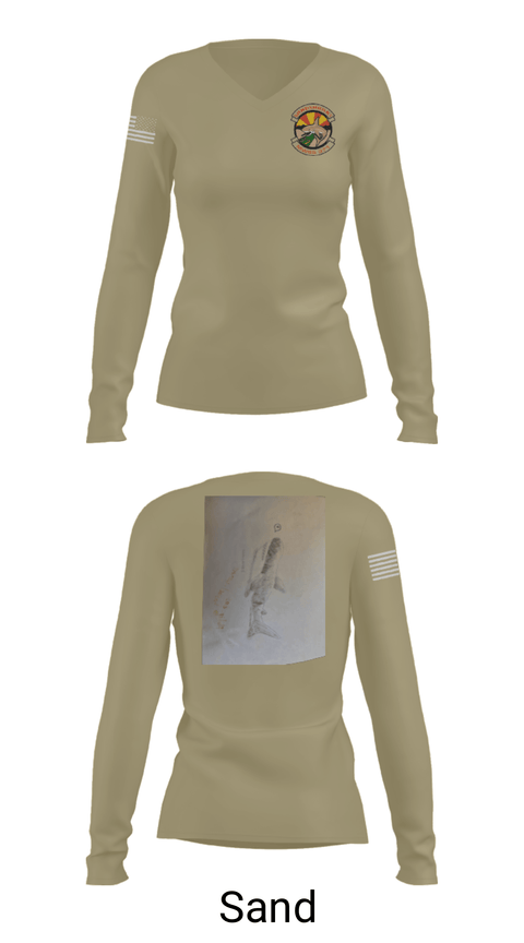 Women's Long Sleeve Vneck Shirt, , Marines, Teamtime, Team time, sublimation, custom sports apparel, team uniforms, spirit wear, spiritwear, sports uniforms, custom shirts, team store, custom team store, fundraiser sports, apparel fundraiser
