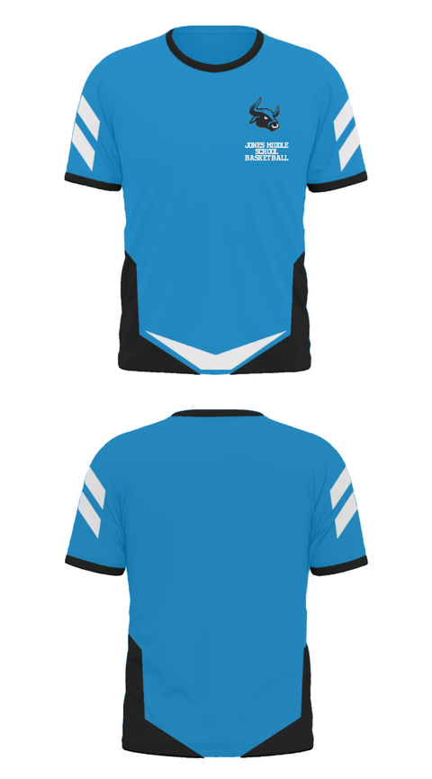 Short Sleeve Performance Polo, Jones Middle School Basketball, Men's Basketball, Teamtime, Team time, sublimation, custom sports apparel, team uniforms, spirit wear, spiritwear, sports uniforms, custom shirts, team store, custom team store, fundraiser sports, apparel fundraiser