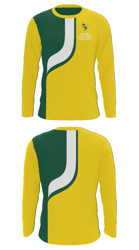 Long Sleeve Performance Shirt, Hastings High School Basketball, Men's Basketball, Teamtime, Team time, sublimation, custom sports apparel, team uniforms, spirit wear, spiritwear, sports uniforms, custom shirts, team store, custom team store, fundraiser sports, apparel fundraiser