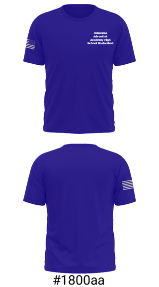 Short Sleeve Performance Shirt, Columbia Adventist Academy High School Basketball, Men's Basketball, Teamtime, Team time, sublimation, custom sports apparel, team uniforms, spirit wear, spiritwear, sports uniforms, custom shirts, team store, custom team store, fundraiser sports, apparel fundraiser