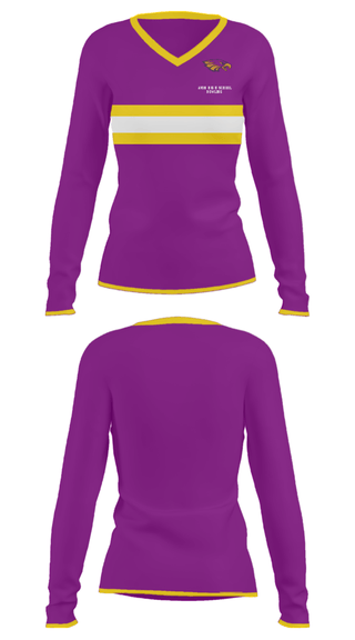 Women's Long Sleeve Vneck Shirt, Avon High School Bowling, Bowling, Teamtime, Team time, sublimation, custom sports apparel, team uniforms, spirit wear, spiritwear, sports uniforms, custom shirts, team store, custom team store, fundraiser sports, apparel fundraiser