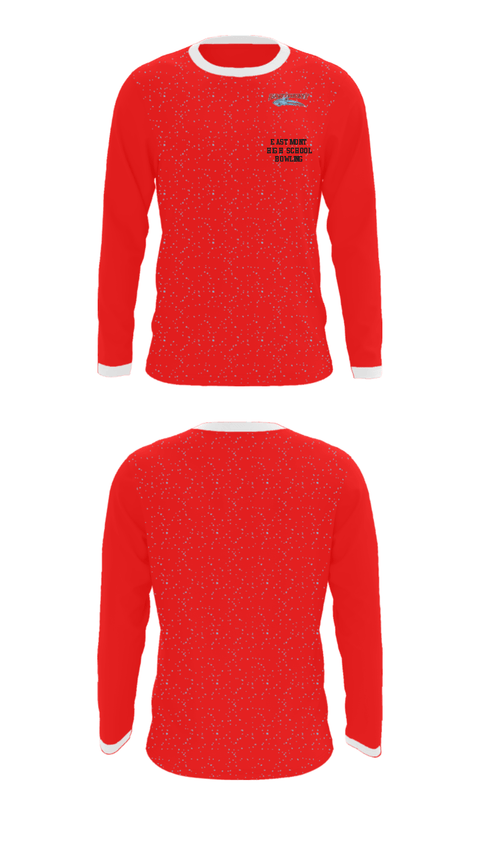 Long Sleeve Performance Shirt, Eastmont High School Bowling, Bowling, Teamtime, Team time, sublimation, custom sports apparel, team uniforms, spirit wear, spiritwear, sports uniforms, custom shirts, team store, custom team store, fundraiser sports, apparel fundraiser